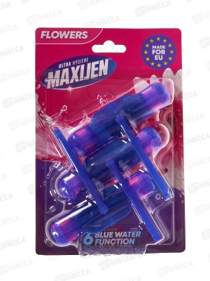 SVO Максиджен WC блок Голубая вода FLOWER 3*55г *60
