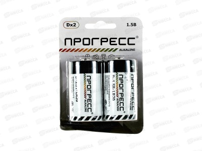 Батарейка ПРОГРЕСС LR20 card   *2/24