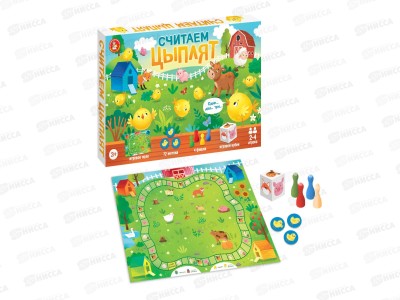 Игра настольная ходилка &quotСчитаем цыплят&quot, 05969 *10