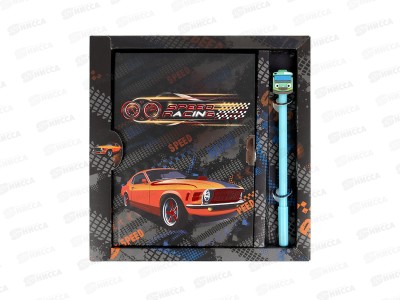 Блокнот  Darvish 50л. &quotRacing car&quot с замком,с ручкой, DV-15946-2