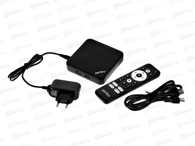 ТВ-приставка Perfeo Smart-TV BOX &quotLOGIC 2/16&quot, Allwinner H313, Android 10, 2Gb/16Gb, HDMI/AV, Пульт Bluetooth