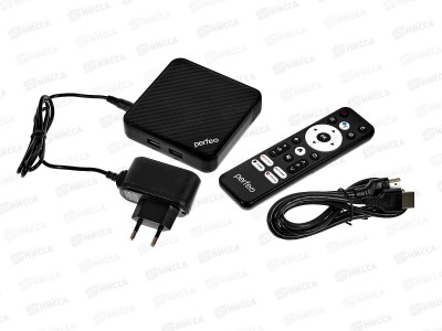ТВ-приставка Perfeo Smart-TV BOX &quotLOGIC 2/18&quot, Allwinner H313, Android 10, 2Gb/8Gb, HDMI/AV, Пульт Bluetooth