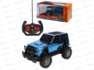 Машинка на р/у 24х13х11,5см, синий, USB, 3028706 в коробке