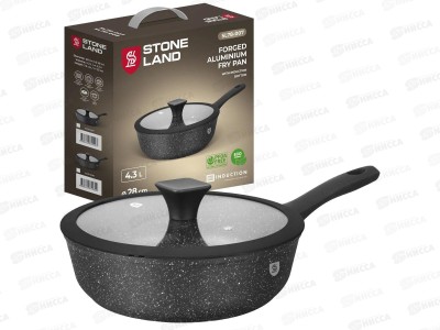 Сковорода Stone Land SL78-007 4,3л 28см алюминиевая