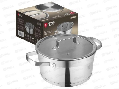 Кастрюля Stone Land SL01-20 3,9л 20см нержавеющая сталь