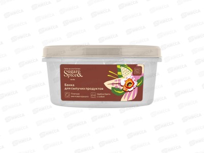 Емкость д/прод. Sugar&Spice с завинч крыш 0,4л латте SE188711005 *21