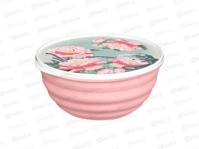 Миска 1,1л Latina с/к с декором &quotСад пионов&quot розовый 223152208/04