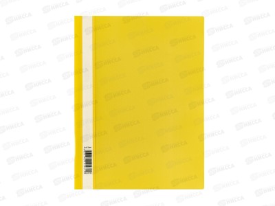 Скоросшиватель-мяг.пл. Hatber пр.верх, желтая,140/180мкм 00105 *20