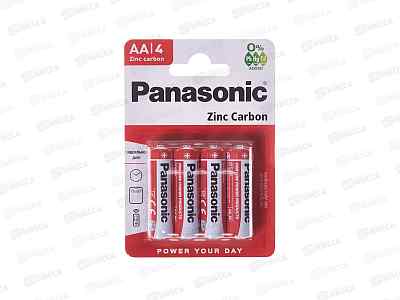 ПАНАСОНИК R6 Zinc Carbon, BL4 *4/24