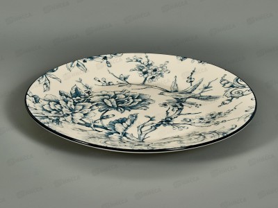 Тарелка обеденная Blue garden ZX2561-90DP 23см 692280