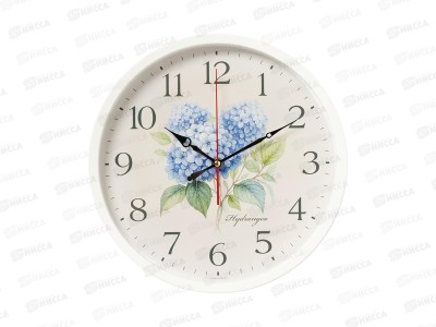 Часы настенные &quot21 Век&quot 3027-046 Гортензия, белый корпус
