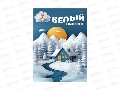Картон Белый А4 Profit 7л Природа и горы, 07-8541 папка