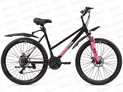 Велосипед 26&quot 21ск RUSH LADY 500 DISC ST черный рама 19&quot, 388103
