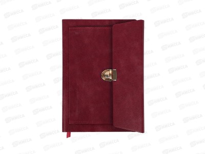 Ежедневник Darvish  100л. к/з, c карманом,красная DV-16006C