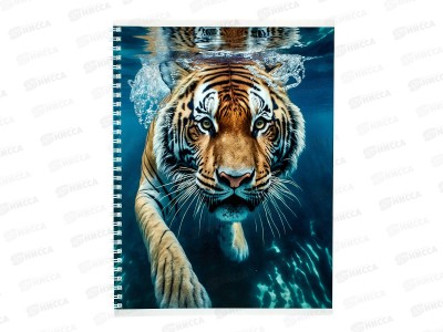 Тетрадь 80л лин. ЭКСМ А4 Тигр ТC4805175 *20