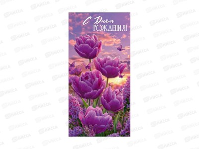 Конверт для денег ПР С Днем рождения!, 50002352 *10