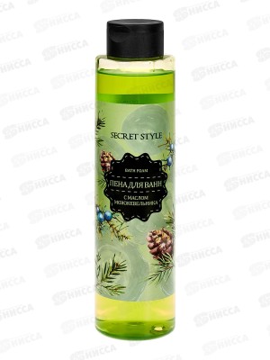 Secret Style Пена для ванны с маслом можжевельника 390мл *12