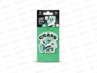 Ароматизатор картонный GRASS &quotСмайл&quot Мятная жвачка *25