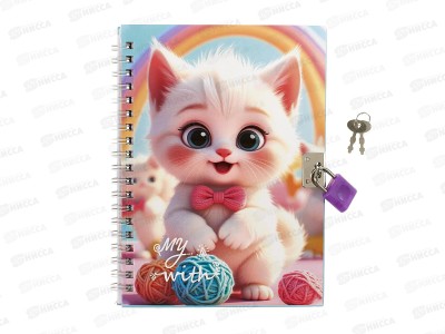 Блокнот 40л MAZARI 17,5*13см. Котики, M-3333 *48