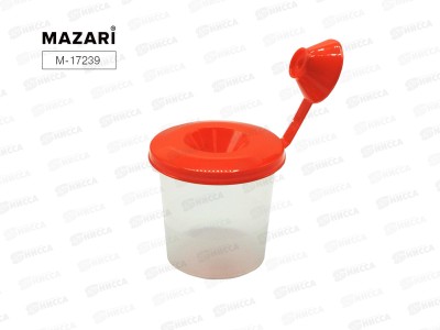 Непроливайка Mazari одинарная с крышкой, ассорти М-17239 *12
