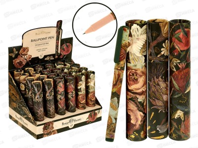 Ручка шар. B.V.Dreamwrite Flora Black night синяя 0.7мм 20-0264/14 *24