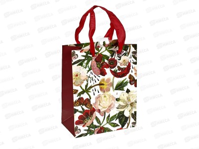 Пакет подар. B.V.  Flora.Пионы 18*23*10см 2-851/01