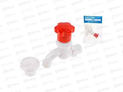 Кран пластиковый водоразборный 1/2" нар., AV Engineering  *100