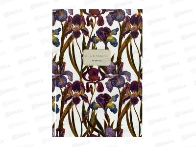 Блокнот-престиж АЛЬТ 80л А4 Flora Ирисы 3-80-060/20