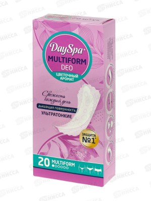 Day Spa прокладки ежедневные мультиф Цветочный аромат 20шт *32
