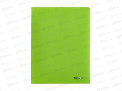 Скоросшиватель  А4 и внутр.карманом,салатовый неон,07S-K *54