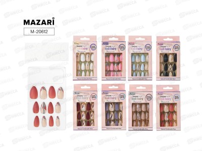 Ногти накладные 12шт Mazari ассорти 8 дизайнов M-20612 *48