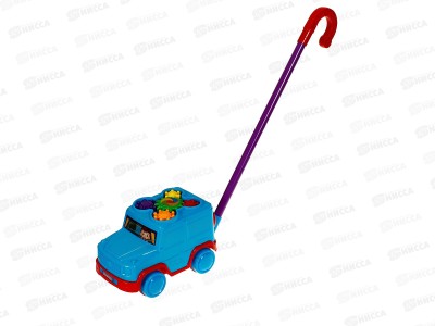 Каталка на палочке &quotМашинка&quot звук 2999152 в пакете 23*12*12см