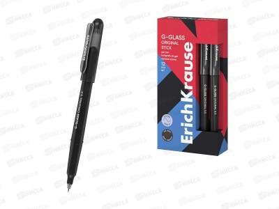 Ручка гел. EK61302 G-Glass Stick Original 0.5мм черный *12
