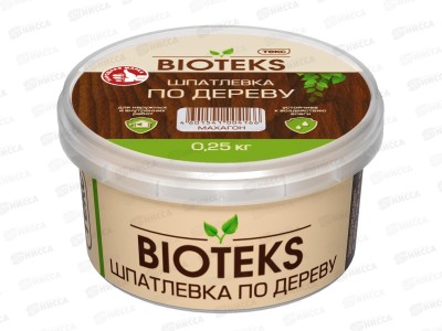 Шпатлевка по Дереву Bioteks Профи махагон 0,25кг *1/36 срок до 07.26