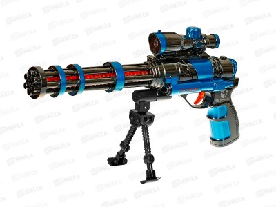Электро пушка №8040 звук, свет, коробка 31*6*19
