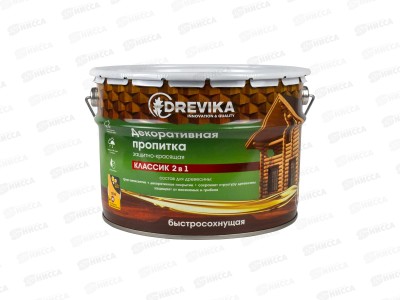 Декоративная пропитка DREVIKA 2в1 Классик сосна 9л *1