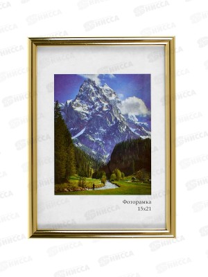 Фоторамка пл. 15*21 Радуга,золото*24