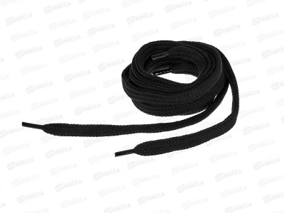 SHOExpert шнурки плоские х/б 100см Черные коробка *10