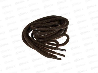 SHOExpert шнурки толстые вощ. х/б 120см Коричневые коробка *10