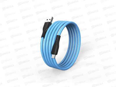 Кабель для зарядки и передачи данных S21 MicroUSB синий, 2.4 А, сил.,1 м, Smartbuy (iK-512-S21bb)