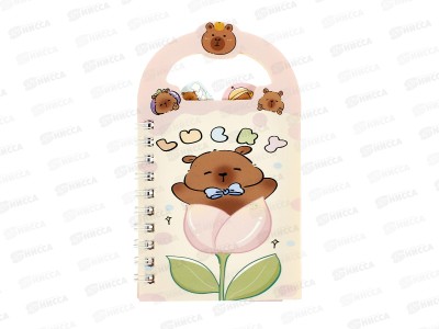 Блокнот д/записи 48л. 8*13,5 Капибарка уп12 Р21342-12