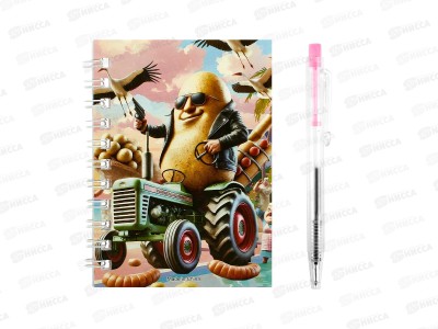Блокнот д/записи с ручкой 36л. 7,5*10,5 Италомемы уп12 Р21342-5