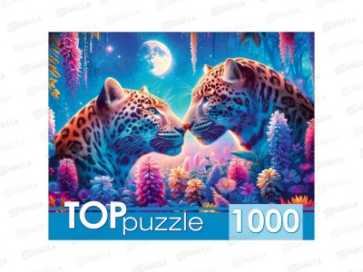 ПАЗ 1000эл. TOPpuzzle ХТП1000-8738 Влюбленные леопарды *10