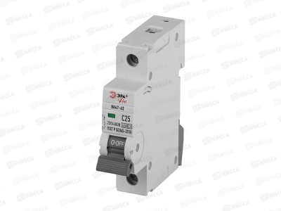 Авт.выкл. ЭРА PRO VA63-1P25C4.5 ВА47-63 1P 25А (C)