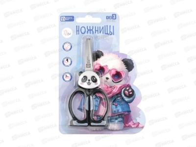 Ножницы детск. ФЕН Панда в очках 12*5,5см 72872 *24