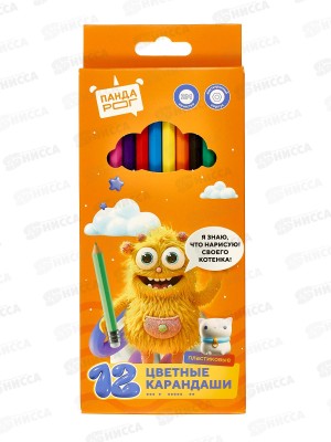 Карандаши 12цв ПандаРог &quotЭмоциональный интеллект&quot пластик, 15-8994 *12