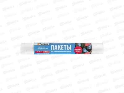 Пакет д/замораж PATERRA 25*32см повыш прочн 30шт 14мкм 109-171 * 70