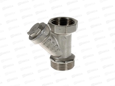 Фильтр механической очистки косой  вн-нар DN25 PN40 Aqualink,02419 *10/80