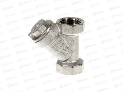 Фильтр механической очистки косой 1/2  вн-вн DN15 PN40 Aqualink, 01324*10