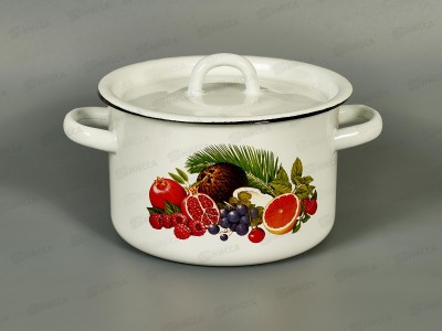 Кастрюля 2,0л эмал.с рис. 01-1610.1/4 Ариадна *8